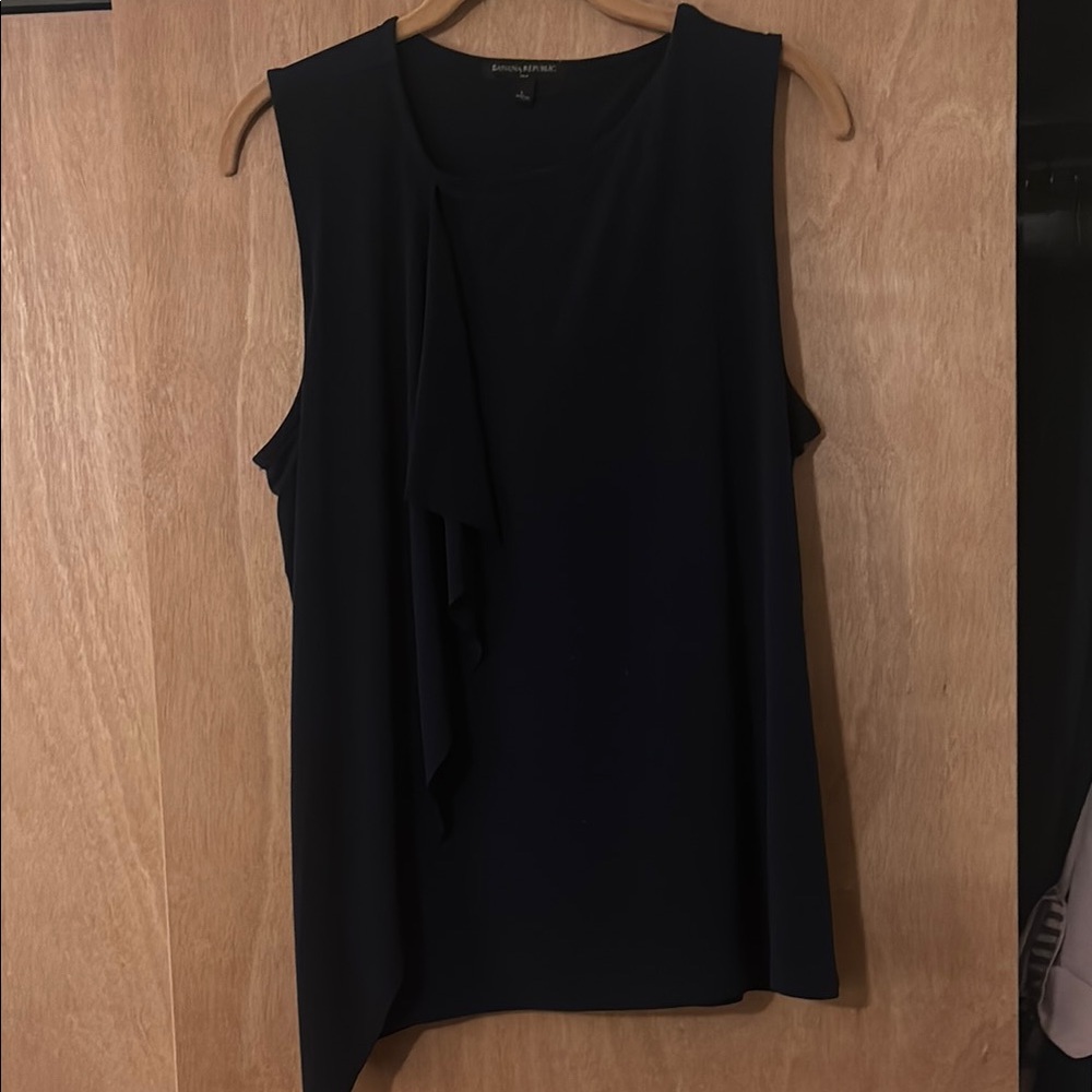 Banana Republic Navy Blue Sleeveless Blouse